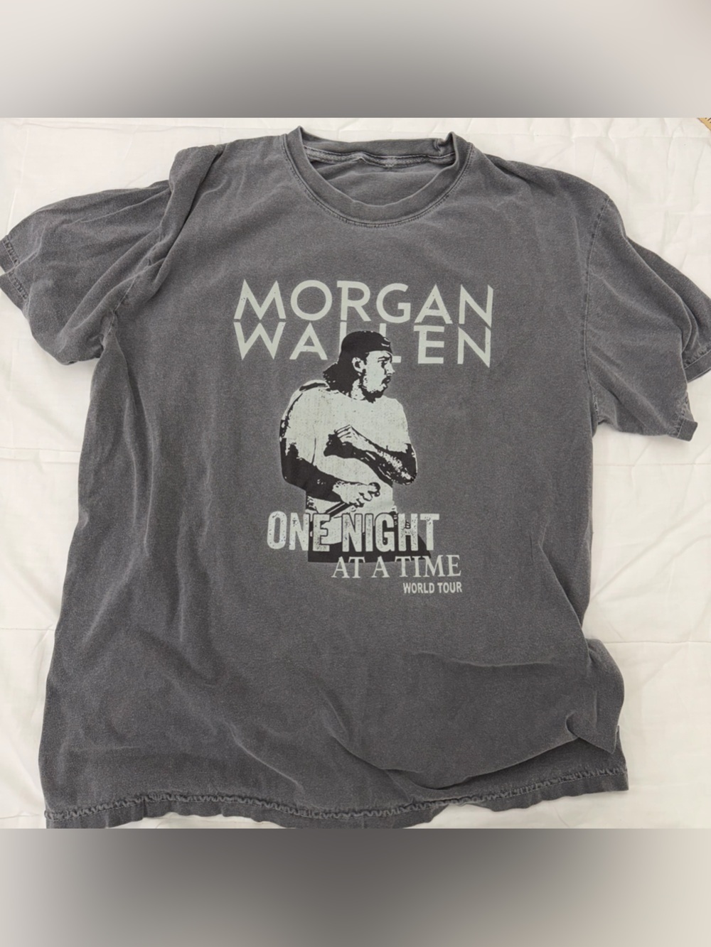 Morgan Wallen One Night At A Time World Tour Tee Shirt 2023 Concert NO SIZE TAG